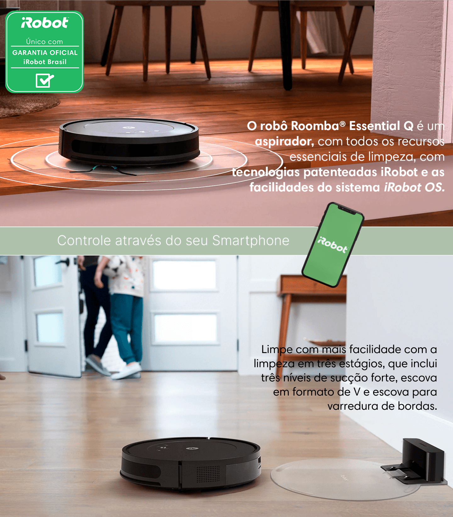 Roomba Essential Q  - Robô Inteligente I.A.